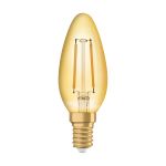 Ledvance Vintage 1906 LED E14 Kerze Gold 2.5W 220lm - 824 | Ersatz für 25W