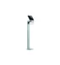 Steinel LED Sockellampe XSolar GL-S Post Silber 150lm - 840 | Solar - Bewegungs- und Lichtsensor 
