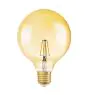 Osram Vintage 1906 LED E27 Globe Fadenlampe Gold 125mm 6.5W 650lm - 824  | Dimmbar - Ersatz für 50W