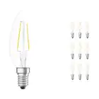 Mehrfachpackung 10x Ledvance CLASSIC LED E14 Kerze Fadenlampe Klar 2.5W 250lm - 827 Extra Warmweiß | Ersatz für 25W