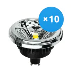 Mehrfachpackung 10x LED-Spot GU10 AR111 12W 600lm 40D - 930  | Höchste Farbwiedergabe - Dimmbar - Ersatz für 50W