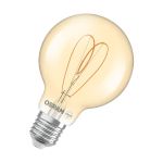Osram Vintage 1906 LED E27 Globe Filament Heart Dorée 8W 806lm - 922  | Meilleur Rendu De Couleur - Dimmable - Remplacement 60W