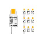 Lot 10x Osram Micro LED Pin G4 1W 100lm - 827 Blanc Très Chaud | Équivalent 10W