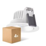 Lot 4x Ledvance LED  SPOT ADJUST Aluminium  8W 720lm 36D - 940  | Diamètre 68mm - IP20 - Meilleur Rendu De Couleur -  Dimmable