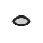 Spot Encastrable LED Plat Encastré Noir 9W 900lm 80D - 827-830-840 CCT | 146mm - Diamètre 120mm