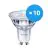 Lot 10x Philips Corepro LED Spot GU10 PAR16 4W 345lm 36D - 830 Blanc Chaud | Équivalent 50W