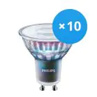 Lot 10x Philips MASTER LED Spot ExpertColor GU10 PAR16 5.5W 355lm 36D - 927 Blanc Très Chaud | Meilleur rendu des couleurs - Dimmable - Équivalent 50W