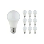 Lot 10x Classic LED E27 Poire Dépolie 8W 806lm - 930  | Meilleur Rendu De Couleur - Remplacement 60W