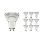 Lot 10x Spot LED GU10 PAR16 4W 345lm 36D - 930 Blanc Chaud | Meilleur rendu des couleurs - Dimmable - Équivalent 50W