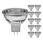 Lot 10x Spot LED GU5.3 MR16 7.5W 621lm 36D - 827 | Dimmable - Remplacement 50W