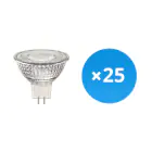 Lot 25x Spot LED GU5.3 MR16 4.4W 345lm 12V 36D - 830  | Dimmable - Remplacement 35W
